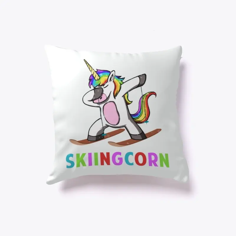 Skiingcorn Skiing Unicorn Dabbing